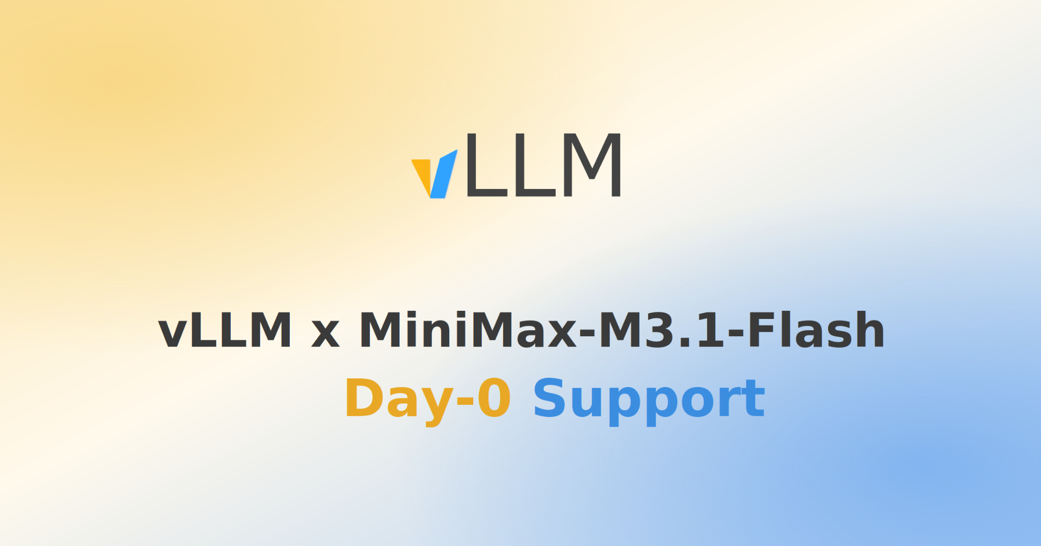 vLLM Delivers Day-0 Support for MiniMax-M3.1-Flash